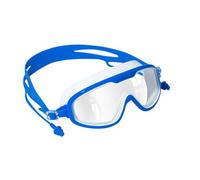 Gafas de natación para niños, gafas de natación a prueba de fugas, protección UV, diseño cómodo sin puente nasal, lente transparente antivaho, diadema ajustable para niños, accesorios de entrenamiento