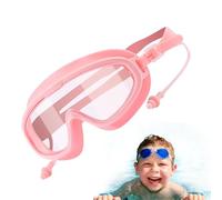 Gafas de natación para niños, gafas de natación impermeables sin fugas, gafas de natación antivaho, diseño resistente, gafas de sol de piscina de silicona con tapones para los oídos para niños