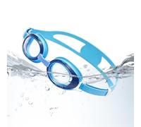Gafas de natación para niños, gafas de natación para mayor claridad, sello de silicona suave con lente de visión amplia y correa de liberación rápida, protección a prueba de fugas, equipo acuático