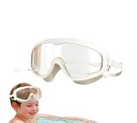 Gafas de natación para niños - Lente de PC Correa ajustable 18x6x5cm 7.09x2.36x1.97in | Gafas de piscina anti-UV y sin fugas, diseño sin puente nasal para niños y niñas | Buceo, Natación, Entrenamient