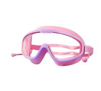 Gafas de natación para niños, protección ocular ajustable, 7.87 x 3.94 x 1.46 pulgadas, cubierta de seguridad antivaho, lente HD impermeable para entrenamiento de carreras, piscina, playa, lago