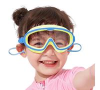 Gafas de natación para niños, protección ocular ajustable, 7.87 x 3.94 x 1.46 pulgadas, cubierta de seguridad antivaho, lente HD impermeable para entrenamiento de carreras, piscina, playa, lago