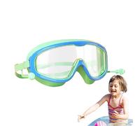 Gafas de natación para niños, sin puente nasal, visión amplia, protección UV, gafas de piscina a prueba de fugas, correa ajustable, lente antivaho para niños, niñas, jóvenes para natación, deportes