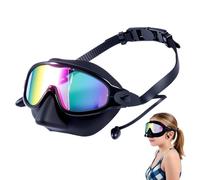 Gafas de natación para niños - Wide View Anti--Fog Gear With Nose Cover And Earplugs | Anti-UV Kid Goggles For Swimming | Protective Eyewear For Beach Snorkeling Diving Age 3-14 Boys Girls Pool And