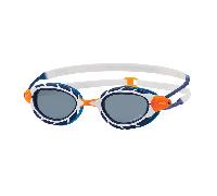 Gafas de Natación Zoggs Predator Polarizadas Azul y Blanco, Talla Regular
