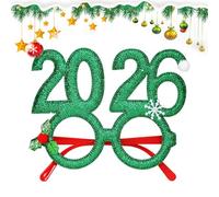 Gafas De Navidad Divertidas Para Adultos - 2026 Accesorios Para Lentes - Lentes Para Fiestas | Para Adolescentes Adultos Reunión Familiar Desfile Navideño Año Nuevo Actividades Escolares Celebración