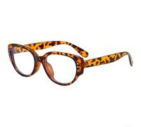 Gafas de ojo de gato para mujer, marco negro, filtro de luz azul, marco de PC ligero, bisagra de metal para uso diario, oficina, moda (F)