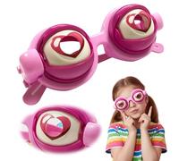 Gafas de ojo para actuaciones, gafas divertidas para adultos, novedosas gafas de fiesta de ojo grande, gafas de broma loca con acción de parpadeo manual, gafas tontas con globo ocular parpadeante (03)