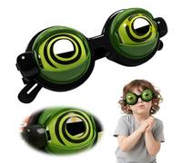 Gafas de ojo para actuaciones, gafas divertidas para adultos, novedosas gafas de fiesta de ojo grande, gafas de broma loca con acción de parpadeo manual, gafas tontas con globo ocular parpadeante (01)