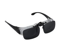 Gafas de ópera para Pesca, Observación de Aves, 4 Gafas Binoculares Manos Libres, Gafas Binoculares de óptica de Enfoque Ajustable con Filtro de Clip Polarizado de 3 Colores,