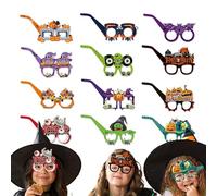 Gafas De Papel De Halloween 12 Piezas De Lentes Espeluznantes Para Selfie