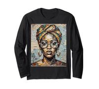 Gafas de Papel para Mujer Africana Manga Larga