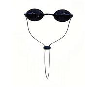 Gafas de protección semidisparentes para terapia de luz roja, gafas transparentes para uso de bronceado, protección ocular para terapia de luz sin bloqueo total de luz, transparentes, 1 paquete, caja