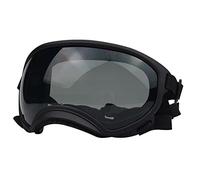 Gafas de protección solar para perros con correa ajustable, protección UV, gafas de sol para perro a prueba de viento para caminar y esquiar (negro y gris)