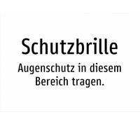 Gafas de protección - Use protección ocular en esta área. - Señal de aluminio A3: 420 x 297 mm - Sin gráficos, solo texto
