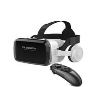 Gafas de realidad virtual 3D compatibles con iPhone 15 16 Pro Max Mini X R 11 12 Samsung 4.7-6.7 pulgadas Android teléfono celular 3D VR para películas y videojuegos IMAX con control remoto