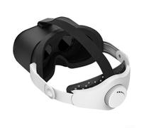 Gafas de realidad virtual para Nintendo Switch, lente ajustable, equipadas con una correa ajustable para proporcionar un mejor apoyo y estabilidad, reduciendo la presión en la cabeza (blanco y negro)