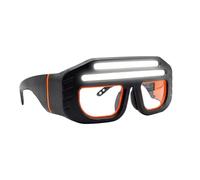 Gafas de seguridad con luz LED - Frontal ajustable recargable con sensor de movimiento, visera frontal LED recargable - para trabajos de construcción industrial, carpintería, procesamiento de metales