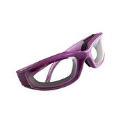 Gafas de seguridad de cocina de vidrio para cebolla, sin desgarros, ligeras, para rebanar, color morado