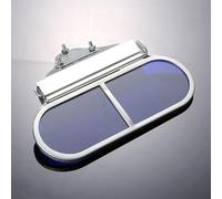 Gafas de seguridad de soldadura con cubierta abatible, marco de aluminio inoxidable y lente azul resistente al calor, compatibles con uso de tapas, 1 unidad (tornillos)