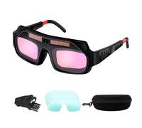 Gafas De Seguridad Para Soldar - Gafas Antideslizantes Con Oscurecimiento Automático Con Estuche | Protección Ocular Para Soldadura | Profesionales Técnicos Mecánicos Sitio Taller Uso Industrial ProX