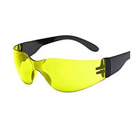 Gafas de seguridad, revestimiento antivaho y antiarañazos, lente reforzada resistente y protectora, gafas de protección ocular de seguridad para un ajuste cómodo (amarillo)