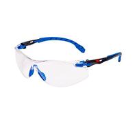 3M Gafas de seguridad Solus 1101 montura negra/azul lente transparente Scotchgard antiniebla