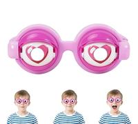 Gafas de señuelo, divertidas gafas de ojos con acción intermitente manual, accesorios ligeros para rendimiento, fiestas, espectáculos y cosplay (estilo B)