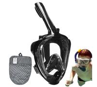 Gafas de snorkel, gafas de buceo con snorkel, gafas de natación completas con vistas panorámicas de 180 grados, sin fugas, para adultos jóvenes
