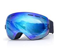 Gafas de snowboard para hombre y mujer, protección juvenil, antivaho para usar sobre las gafas, gafas de nieve de invierno con lente esféric