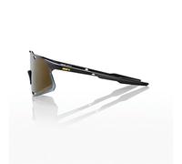 Gafas de Sol 100% Hypercraft, Negro Mate, Lente Espejo Oro
