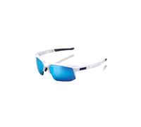 Gafas de sol 100% SPEEDCOUPE (Blanco mate - Lente multicapa espejada azul HiPER)