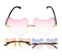 Gafas de Sol 3 Piezas PC Forma Oso Caricatura, Ligeras Varios estilos