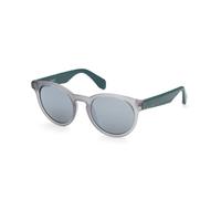 Adidas Unisex OR0056 20Q Gafas de sol Inyectado Gris Verde Redonda Normal Espejo