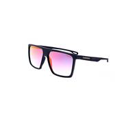 CARRERA Gafas de sol rectangulares 4019/S para hombre, negro/azul, rojo sombreado, 2.283 in, 0.630 in, Negro/Azul Sombreado Rojo