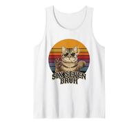 Gafas de Sol Cat Smoking Six Seven Bruh 67 Camiseta sin Mangas