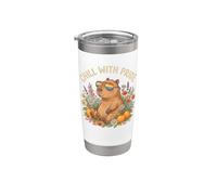 Gafas de sol Chill With Pride Capybara Rainbow Vaso térmico de acero inoxidable de doble pared