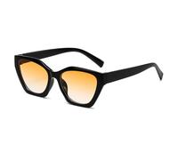 Gafas de sol clásicas retro con diseño de ojo de gato, para hombres y mujeres, estilo vintage, estilo ojo de gato, resistentes a los rayos UV400, a la moda, para mujer, Amarillo degradado, Talla única