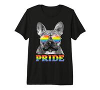 Gafas de Sol con Bandera arcoíris LGBT de Bulldog francés, Orgullo Gay, LGBTQ Camiseta Premium