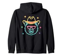 Gafas de Sol con Cara de Oso de Vaquero Divertido Animal gráfico Sudadera con Capucha