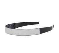 Gafas de sol con diadema, estilo banda para el, elegantes gafas de sol para mujeres, atractivas gafas futuristas para adultos, familias y amigos, Silver, D