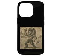 Gafas de sol con diseño de león, música rock, divertidas, retro, cuernos Carcasa para iPhone 13 Pro