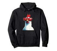 Gafas de sol con diseño de pollo con amor de aspecto divertido para los Sudadera con Capucha