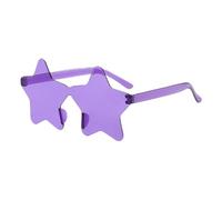 Gafas de sol con forma de estrella para hombre | Gafas de moda - de disfraz festivo, para uso diario, playa, cumpleaños, festivales de música, conciertos, eventos en, morado, Se référer au descriptif