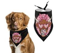 Gafas de sol con lazo de vaca y corazón, pañuelo para perro con forma de piruleta para el Día de San Valentín, bufanda para mascotas, babero triangular, accesorio para mascotas para perros y gatos med