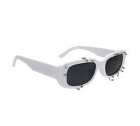 Gafas de sol con remaches y lentes polarizadas, unisex, protección UV400, para amantes de la moda, accesorio de hiphop, uso urbano, para hombres y mujeres