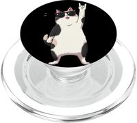 Gafas de Sol Cool Cat Rock On Funny Animal Vintage Design PopSockets PopGrip para MagSafe