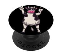 Gafas de Sol Cool Cow Double Rock Hand Signs Punk Graphic PopSockets PopGrip Adhesivo
