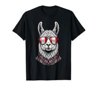 Gafas de Sol Cool Llama Peru Camiseta gráfica económica, Hombre, Negro, S