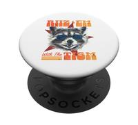 Gafas de Sol Cool Raccoon Rizz Em with The Tism PopSockets PopGrip Adhesivo